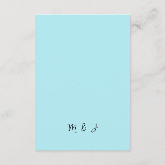 アイリス芸術的ブルーウォーターカラーアートエンクロージャカード エンクロージャーカード (裏面)