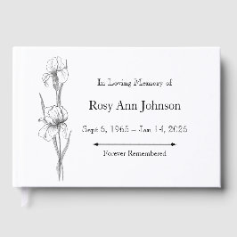 アイリス葬儀ゲストブック – 愛する記憶の中 ゲストブック