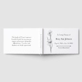 アイリス葬儀ゲストブック – 愛する記憶の中 ゲストブック (全面)