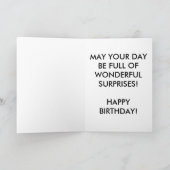 アイリス誕生日カード(大プリント) カード (内部)