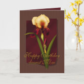 アイリス誕生日 カード (黄色い花)