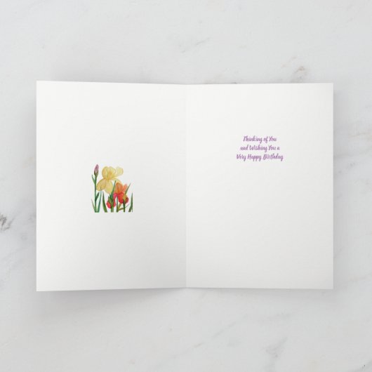 アイリス誕生日 カード (内部)