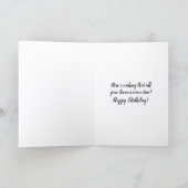 アイリス開花アンドパークベンチフローラ誕生日 カード (内部)