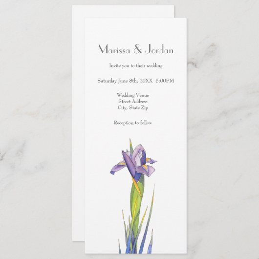 アイリス2 招待状 (正面/裏面)