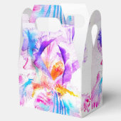 アイリス ウェディング ケーキ フェイバー ボックス 紫 青 花 (オープン)