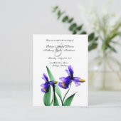 アイリス ウォーターカラー カントリー ガーデン ウェディング 招待状 (スタンド正面)