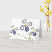 アイリス カード (黄色い花)