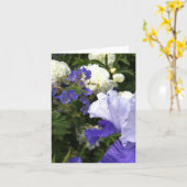 アイリス、シャクヤクおよびCranesbillのメッセージカード カード (黄色い花)