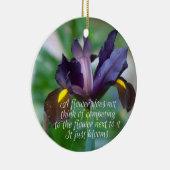 アイリス セラミックオーナメント (右)