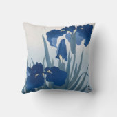 アイリス（ダークブルー）大原小村 クッション (裏面)