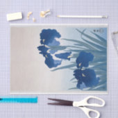 アイリス（ダークブルー）大原小村 薄葉紙 (クラフト)