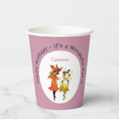 アイリス – フルーアデリス花お洒落パーティー供給 紙コップ (裏面)