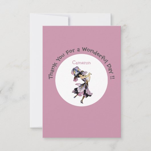 アイリス - フルール・ド・リス 夢見る花のパーティー用品 サンキューカード (正面)