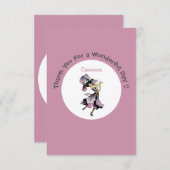 アイリス - フルール・ド・リス 夢見る花のパーティー用品 サンキューカード (正面/裏面)