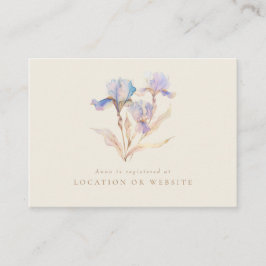 アイリス ブライダルシャワーレジストリー エンクロージャーカード