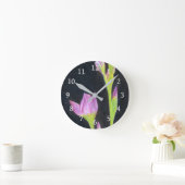 アイリス ラウンド壁時計 (ホーム)