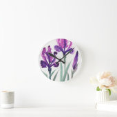 アイリス ラウンド壁時計 (ホーム)