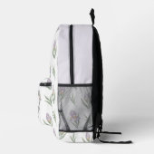アイリス ラベンダー 紫色の植物学名 プリントバックパック (右)