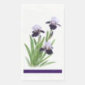 アイリス 三連画 花の図鑑の紙 (正面)