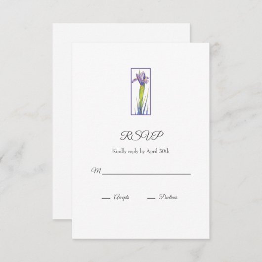 アイリス 出欠カード (正面/裏面)