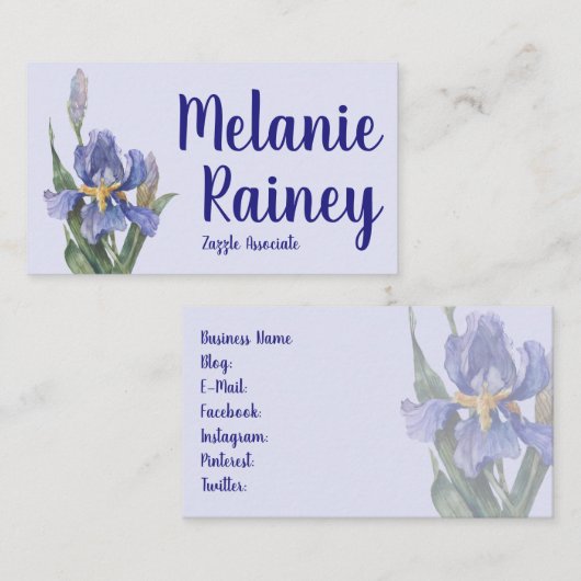 アイリス 名刺 (正面/裏面)