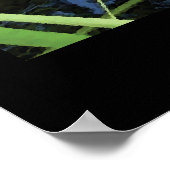 "アイリス&噴水" -プリント（影なし） ポスター (角)