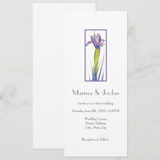 アイリス 招待状 (正面/裏面)