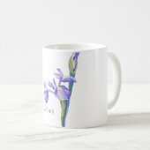 アイリス 水彩花 コーヒーマグカップ (正面右)