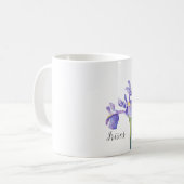 アイリス 水彩花 コーヒーマグカップ (正面左)