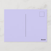 アイリス 紫の花 花の誕生日ポストカード ポストカード (裏面)