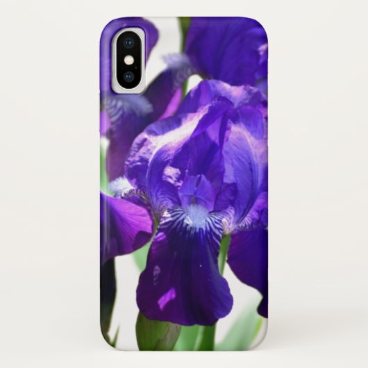 アイリス 紫色の花 Case-Mate iPhoneケース (裏面)