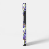 アイリス 紫色の花 iPhoneケース (左側面)
