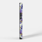 アイリス 紫色の花 iPhoneケース (右側面)