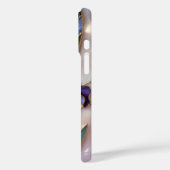 アイリス 紫 ステンドグラス 高級感 iPhoneケース Case-Mate iPhoneケース (裏面 / 左)