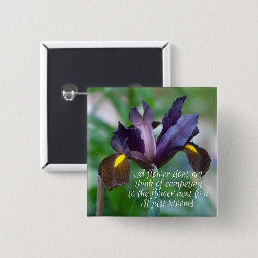 アイリス 缶バッジ (正面&裏面)