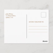 アイリス 花の少女の誕生日写真 ポストカード (裏面)