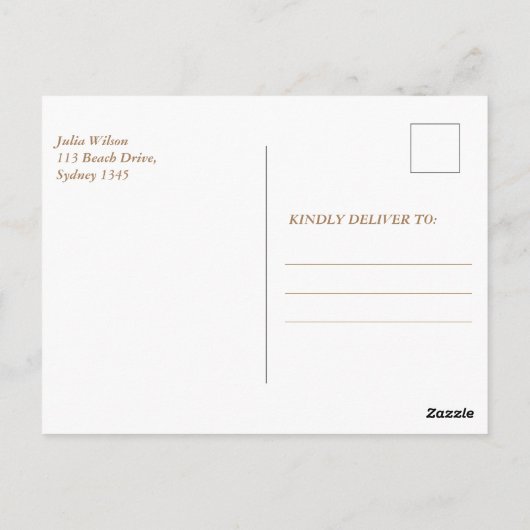 アイリス 花の少女の誕生日写真 ポストカード (裏面)