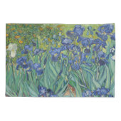 アイリス、花の油絵、フィンセント・ファン・ゴッホ 枕カバー (裏面)