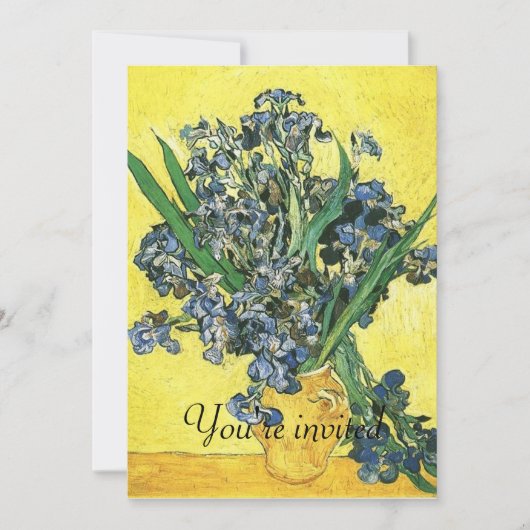 アイリス 花瓶 ヴィンセント・ヴァン・ゴッホ 招待状 (正面)