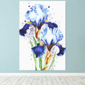 *~* アイリス 花 アートな アイリス 絵画 AP84 キャンバスプリント (インサイチュ (ウッドフロア))
