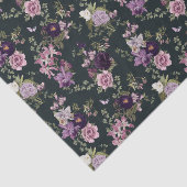 アイリス、蘭、紫の切り離しのバラ 薄葉紙 (詳細)