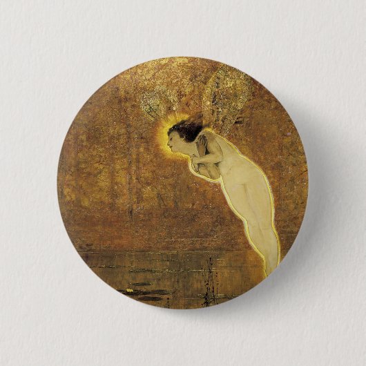 アイリス、虹の精神 缶バッジ (正面)