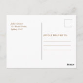 アイリス 赤ちゃん女の子 1歳の誕生日写真 ポストカード (裏面)