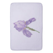 アイリス、髭がある紫色のアイリス バスマット (正面縦)