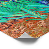 アイリス（1889年）ヴィンセント・ヴァン・ゴッホブルーフローラ園 ポスター (角)