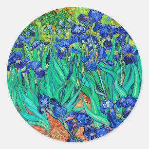 アイリス(1889年)植物学ファインアートヴィンセント・ヴァン・ゴッホ ラウンドシール