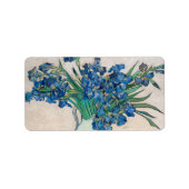 アイリス、1890年ビンセント・ヴァン・ゴッホ ラベル (正面)