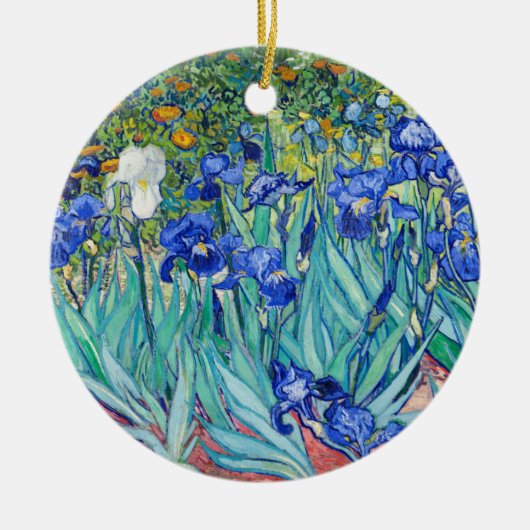 アイリス Vincent van Gogh セラミックオーナメント (正面)