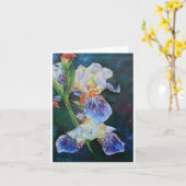 アイリスI絵画はティモシー・オリクリの作。 カード (黄色い花)