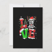 アイリッシュおもしろいウルフハウンドツリークリスマスライトXm 招待状 (正面)